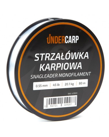 Żyłka Strzałówka Karpiowa Undercarp Snagleader Monofilament 0.55mm 45lb 20.1kg 80m