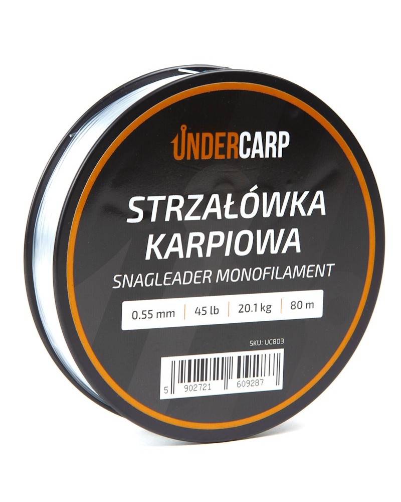 Żyłka Strzałówka Karpiowa Undercarp Snagleader Monofilament 0.55mm 45lb 20.1kg 80m