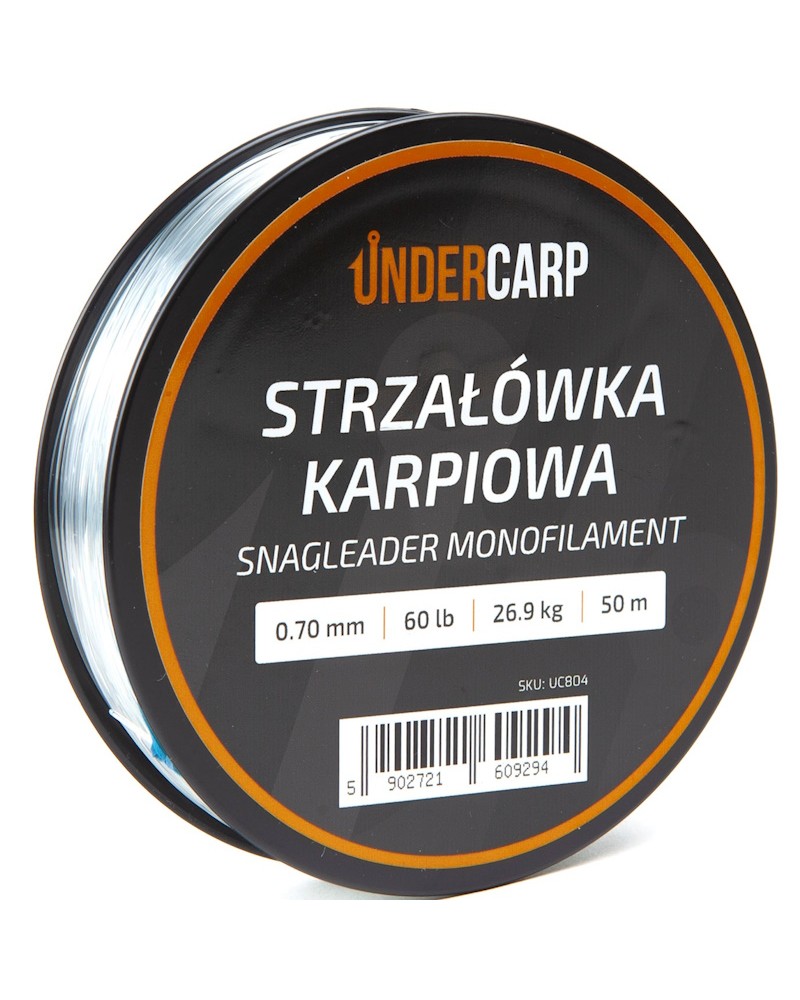 Żyłka Strzałówka Karpiowa Undercarp Snagleader Monofilament 0.70mm 60lb 26.9kg 50m