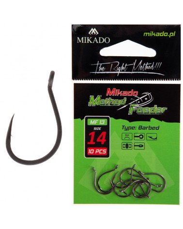 Haczyki Mikado Method Feeder13 Nr 14 Z Zadziorem op.10szt.