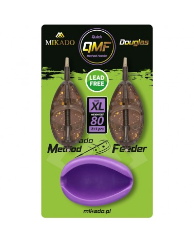 Koszyk Method Feeder Mikado Douglas Q.M.F. System XL Zestaw 2x80g + Foremka
