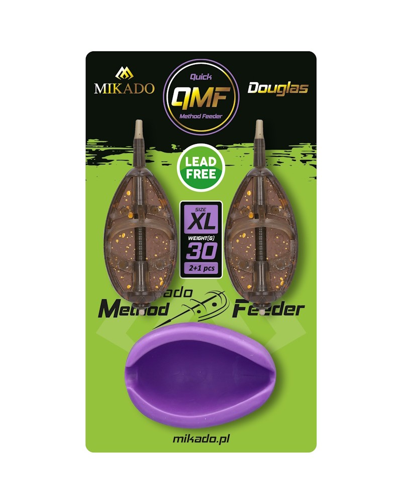 Koszyk Method Feeder Mikado Douglas Q.M.F. System XL Zestaw 2x30g + Foremka