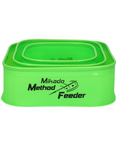 Zestaw Pojemników 3w1 Mikado EVA Method Feeder 007 26x26x8cm