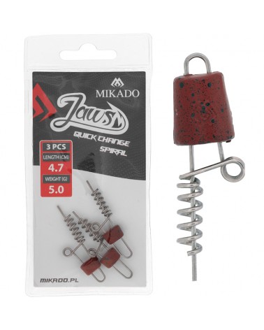 Wkręt Do Przynęt Mikado Jaws Quick Change Spiral 15g 4.7cm 3szt.