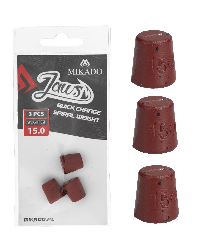 Wymienne Obciążenie Do Wkrętów Mikado Jaws Quick Change Spiral 15g 3szt.