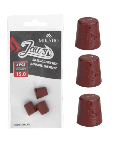 Wymienne Obciążenie Do Wkrętów Mikado Jaws Quick Change Spiral 15g 3szt.