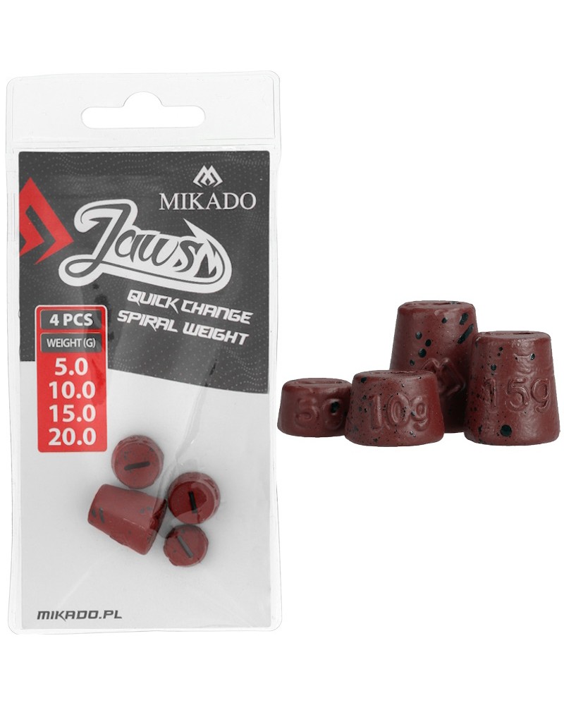 Wymienne Obciążenie Do Wkrętów Mikado Jaws Quick Change Spiral MIX 4szt.