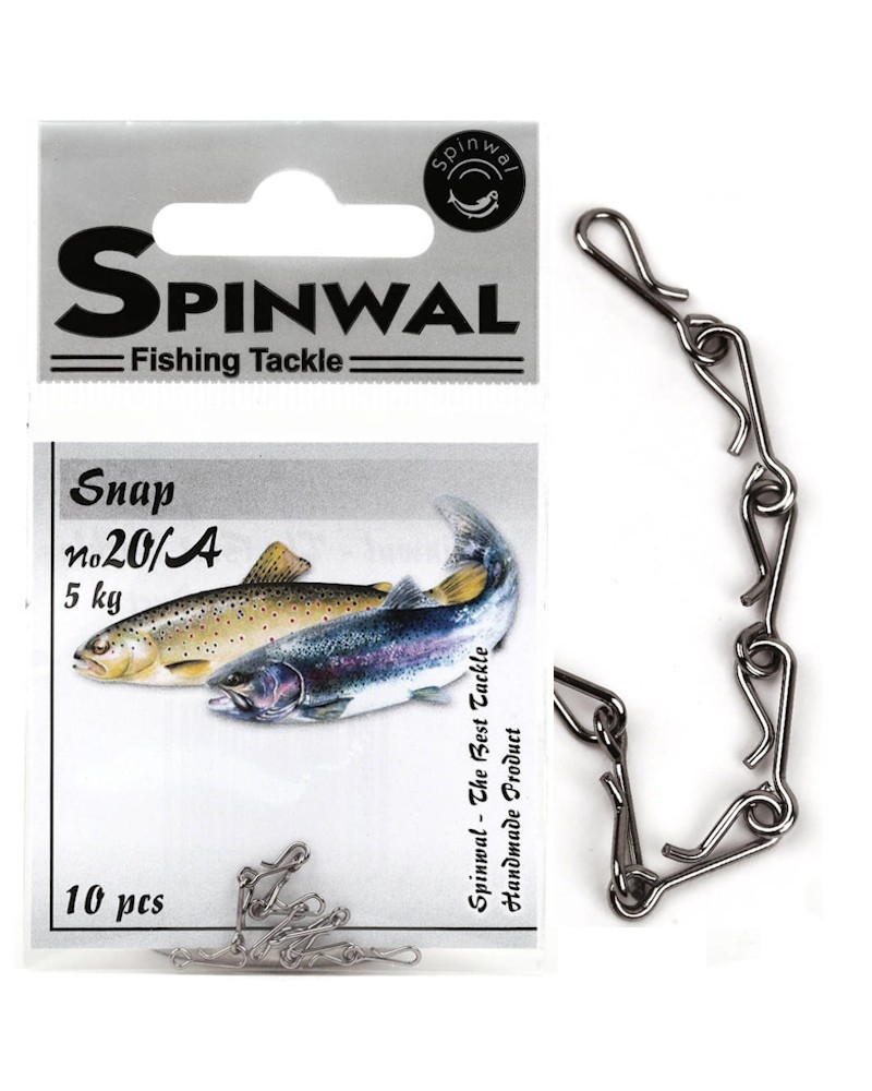Agrafka Spinningowa Spinwal Quick Snap Nr 20A 5kg 10szt.
