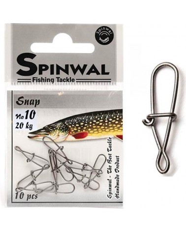 Agrafka Spinningowa Spinwal Classic Snap Nr 10 20kg 10szt.