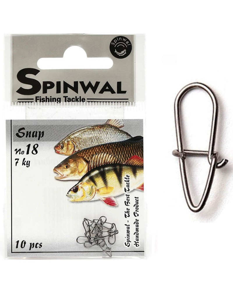 Agrafka Spinningowa Spinwal Classic Snap Nr 18 7kg 10szt.