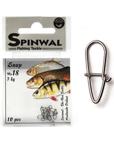 Agrafka Spinningowa Spinwal Classic Snap Nr 18 7kg 10szt.