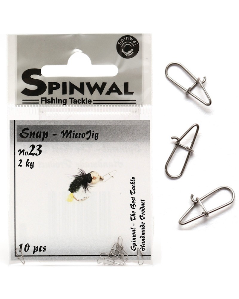 Agrafka Spinningowa Spinwal MicroJig Snap Nr 23 2kg 10szt.