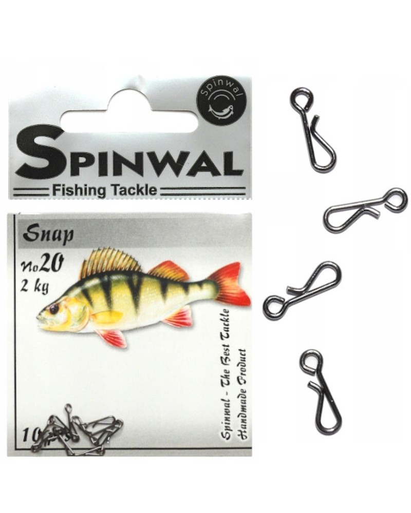 Agrafka Spinningowa Spinwal Quick Snap Nr 20 2kg 10szt.