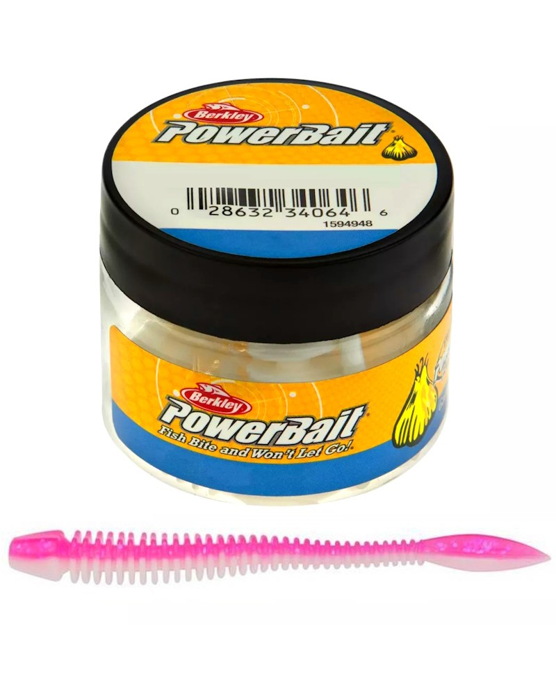 Guma Przynęta Berkley PowerBait Flail 50mm Pink/White 12szt.