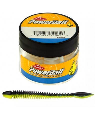 Guma Przynęta Berkley PowerBait Flail 70mm Black/Sunshine Yellow 10szt.