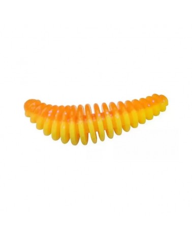 Guma Przynęta Berkley PowerBait Pupa 45mm Fluo Orange/Sunshine Yellow 8szt.
