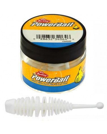 Guma Przynęta Berkley PowerBait Naiad 30mm Milky White 12szt.