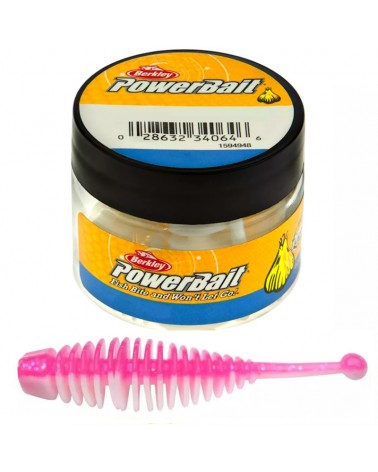 Guma Przynęta Berkley PowerBait Naiad 50mm Pink/White 10szt.