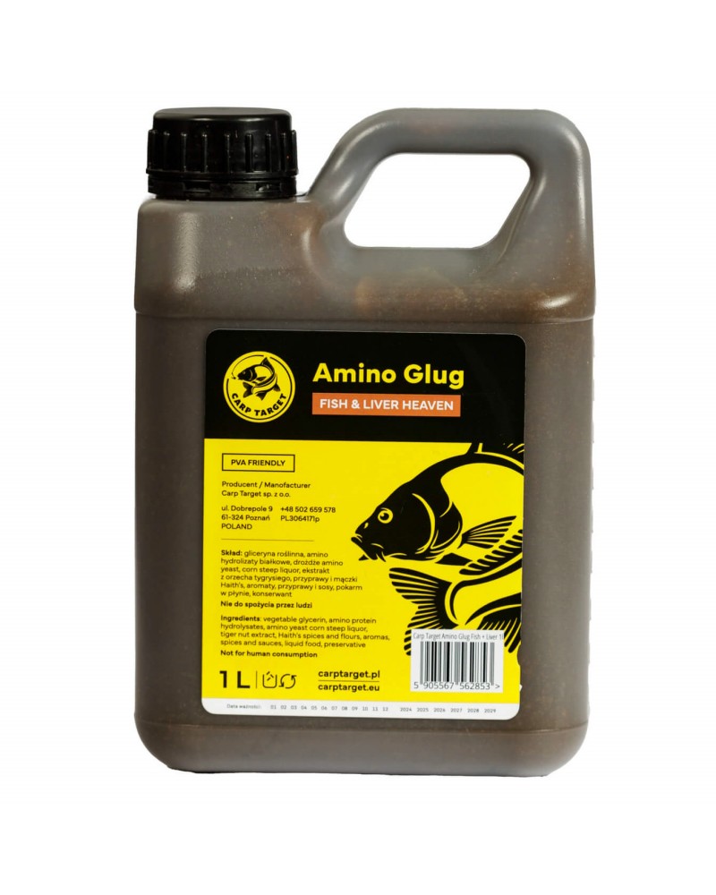 Zalewa Karpiowa Carp Target Amino Glug Ryba + Wątroba - Gęsty DIP Premium 1L