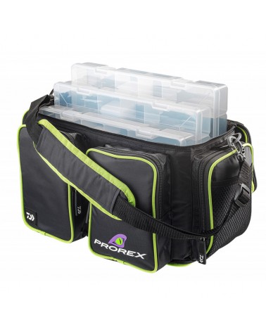 Torba Wędkarska Z 3 Pudełkami Daiwa Prorex Tackle Box Bag L 38x18x24cm