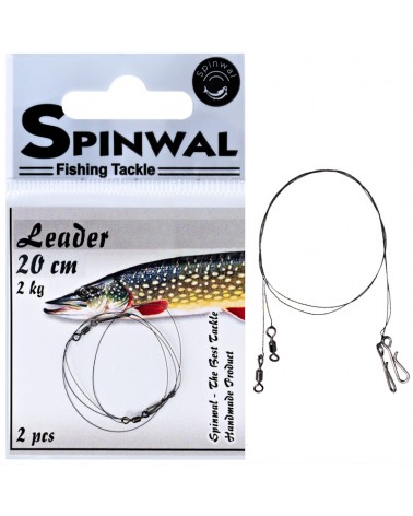 Przypon Spinningowy Spinwal Leader Wolframowy 20cm 2kg 2szt.