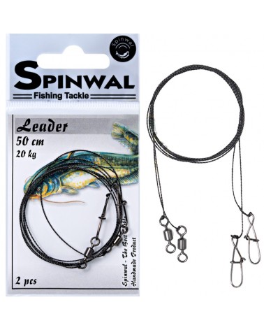 Przypon Spinningowy Spinwal Leader Wolframowy 50cm 20kg SUM 2szt.