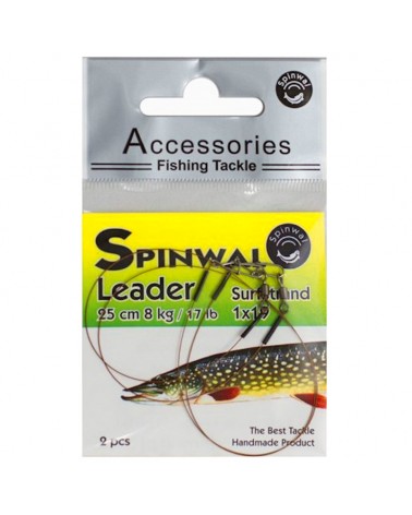 Przypon Spinningowy Spinwal Surfstrand Leader 1x19 25cm 8kg 2szt.