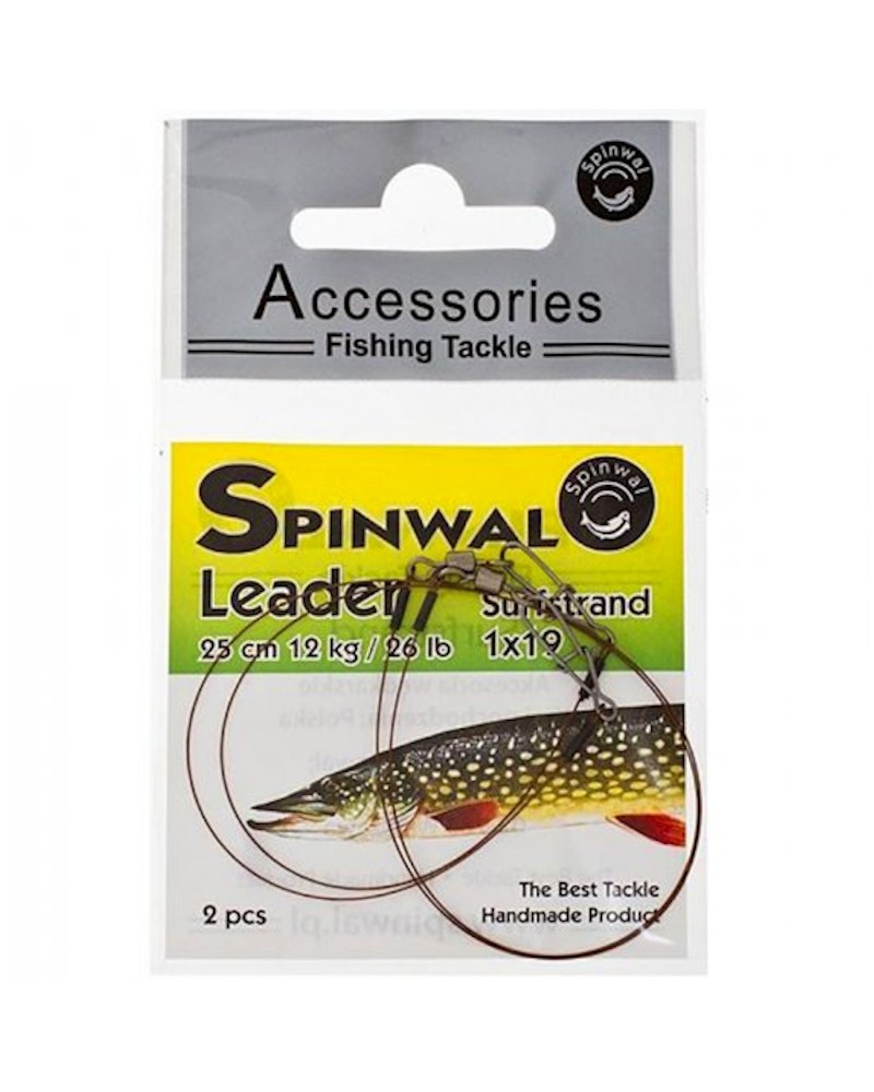 Przypon Spinningowy Spinwal Surfstrand Leader 1x19 25cm 12kg 2szt.