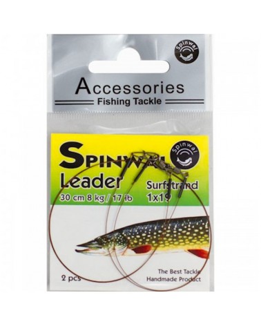 Przypon Spinningowy Spinwal Surfstrand Leader 1x19 30cm 8kg 2szt.