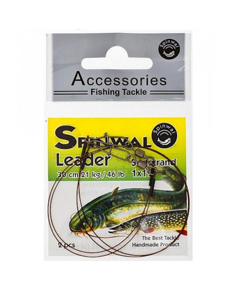 Przypon Spinningowy Spinwal Surfstrand Leader 1x19 30cm 21kg 2szt.