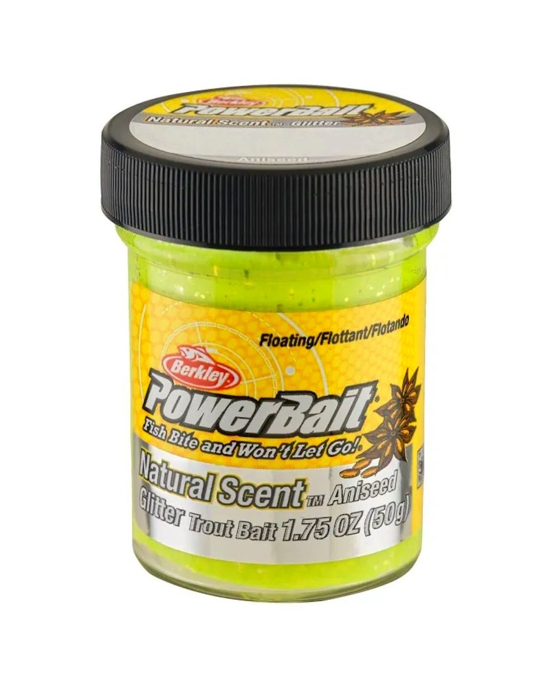 Pasta Na Pstrągi Berkley PowerBait Natural Glitter Trout Bait Sunshine Yellow Anyż 50g