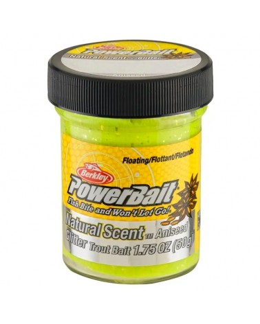 Pasta Na Pstrągi Berkley PowerBait Natural Glitter Trout Bait Sunshine Yellow Anyż 50g