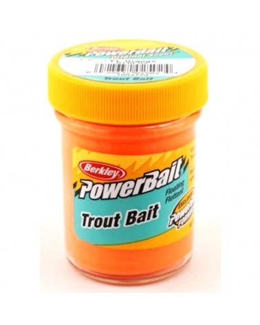 Pasta Na Pstrągi Berkley PowerBait Trout Bait Floatin Fluo Orange 50g Pływająca