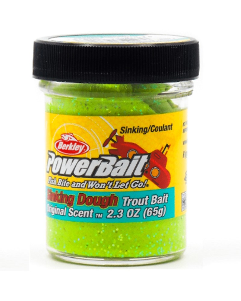 Pasta Na Pstrągi Berkley PowerBait Sinking Glitter Trout Bait Chartreuse 65g