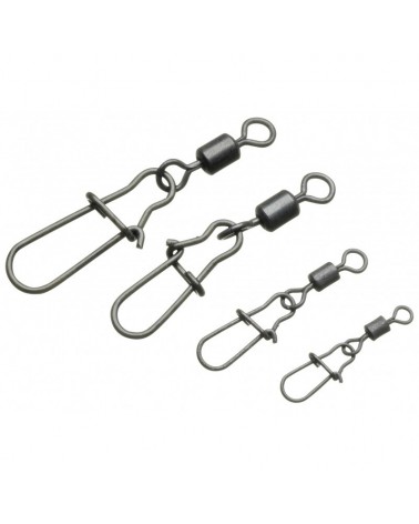 Agrafka Z Krętlikiem Daiwa Prorex Snap Swivel Mat Black L Nr 6 24kg 50lbs 10szt.