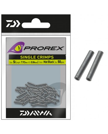 Tuleje Zaciskowe Daiwa Prorex Single Crimps S 0.84mm Mat Black 50szt.