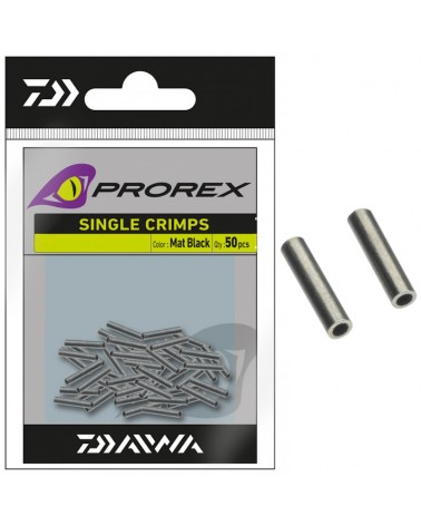 Tuleje Zaciskowe Daiwa Prorex Single Crimps L 1.8mm Mat Black 50szt.