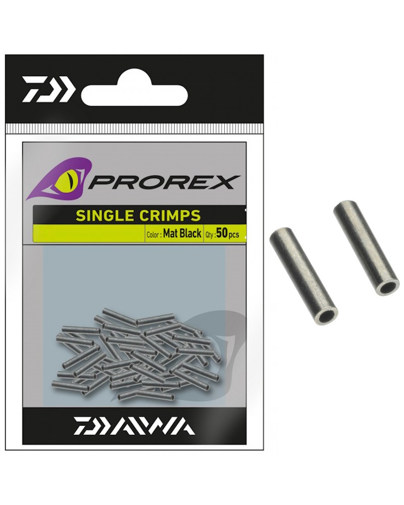 Tuleje Zaciskowe Daiwa Prorex Single Crimps L 1.8mm Mat Black 50szt.