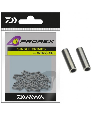 Tuleje Zaciskowe Daiwa Prorex Single Crimps XL 1.8mm Mat Black 50szt.