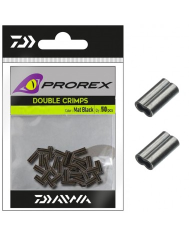 Tuleje Zaciskowe Daiwa Prorex Double Crimps L 1.3mm Mat Black 30szt.
