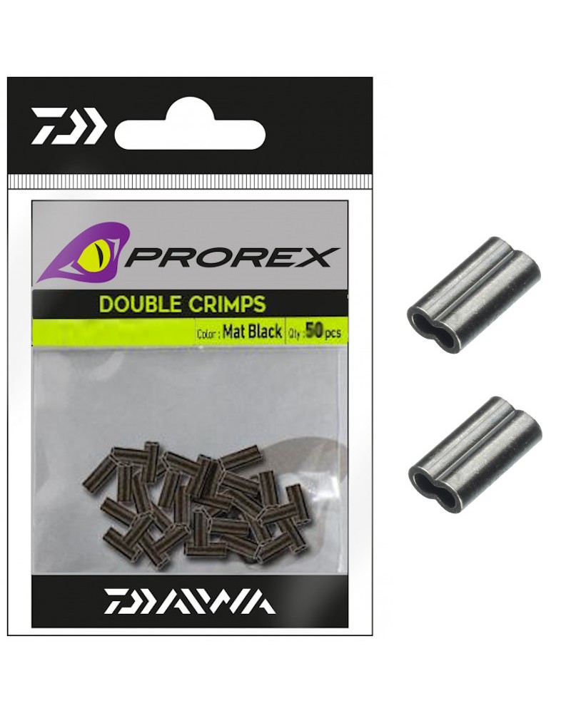 Tuleje Zaciskowe Daiwa Prorex Double Crimps L 1.3mm Mat Black 30szt.