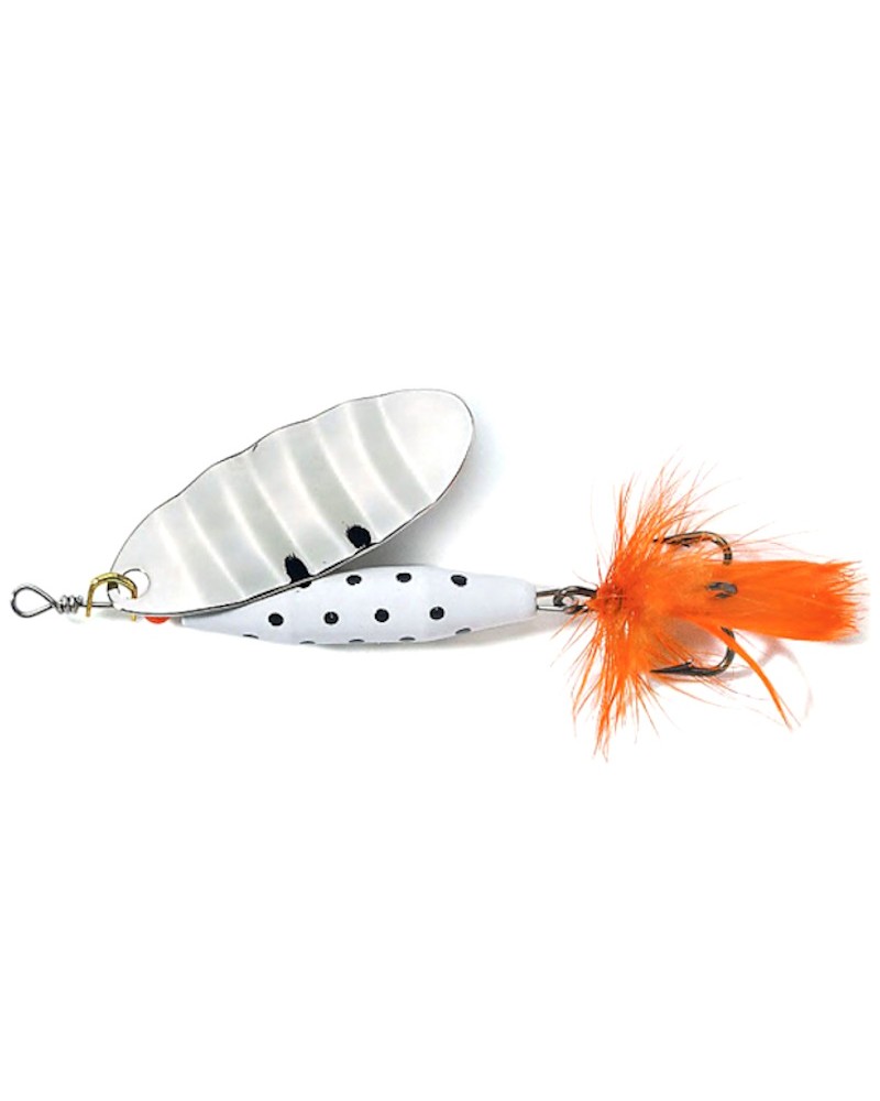 Obrotówka Abu Garcia Reflex White LF Silver 18g