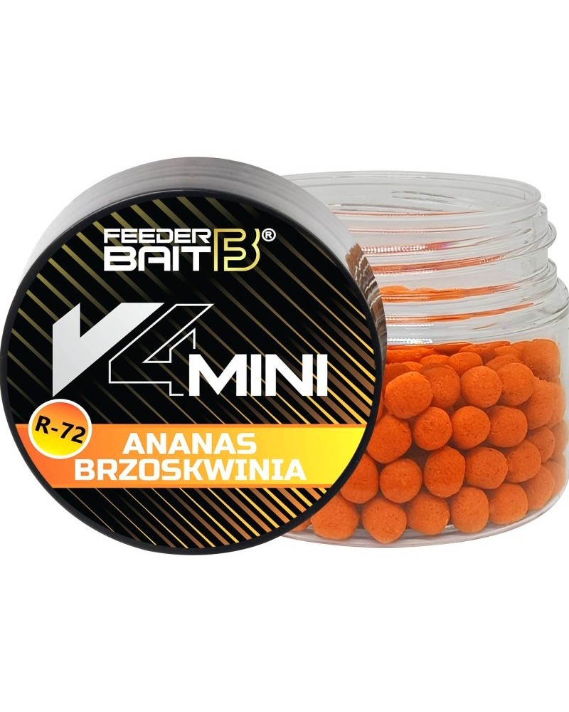 Przynęta Method Feeder Bait V4 Mini Wafters 4mm R-72 Ananas Brzoskwinia
