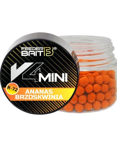 Przynęta Method Feeder Bait V4 Mini Wafters 4mm R-72 Ananas Brzoskwinia
