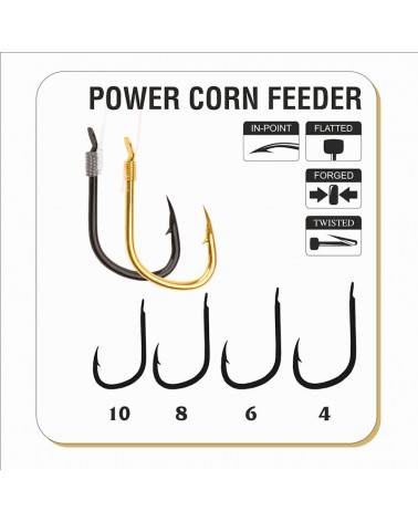 Gotowe Przypony Traper Hikara Power Corn Feeder Gold