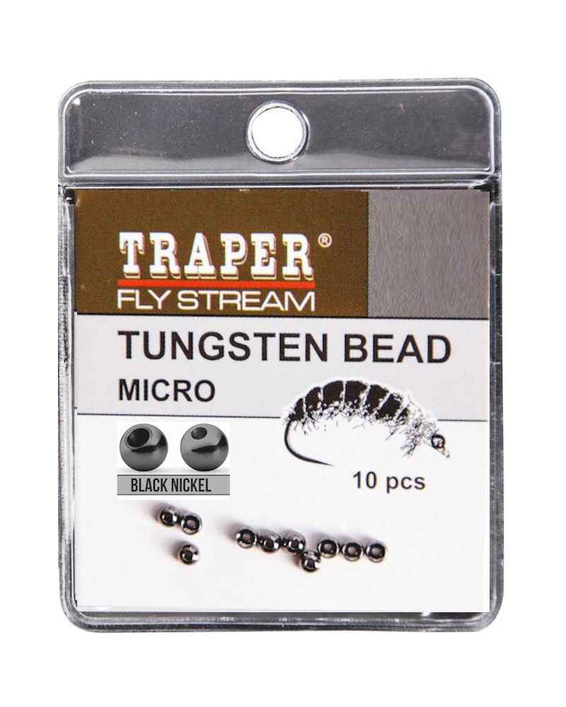 Główka Wolframowa Do Nimf I Microjigów Traper Tungsten Bead Micro Black Nickel