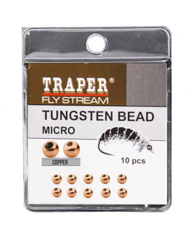 Główka Wolframowa Do Nimf I Microjigów Traper Tungsten Bead Micro Copper