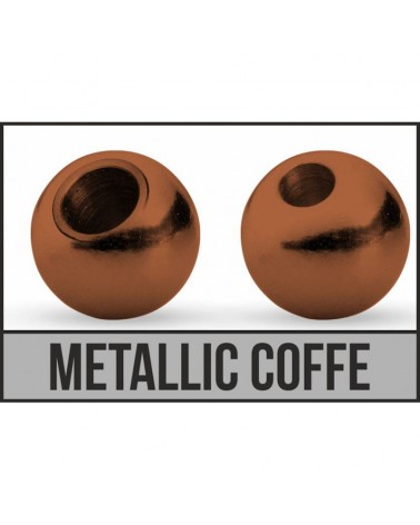 Główka Wolframowa Do Nimf I Microjigów Traper Tungsten Bead Micro Metallic Coffe