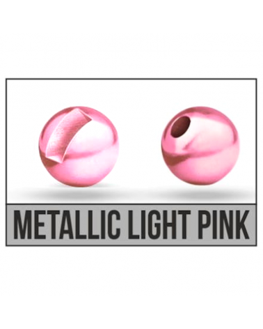 Główka Wolframowa Do Nimf I Microjigów Traper Tungsten Bead SLOTTED Metallic Light Pink