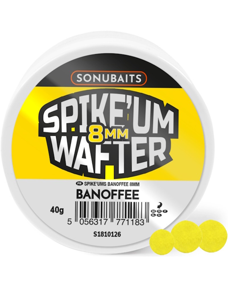 Przynęta Sonubaits Boilies Spike'Um Wafters Banoffee 8mm 40g